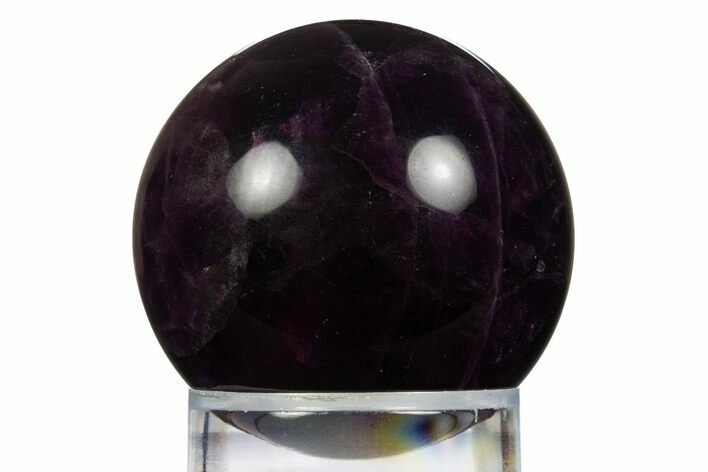 Purple Banded Fluorite Sphere - China #319778